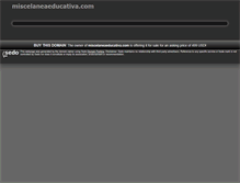 Tablet Screenshot of miscelaneaeducativa.com